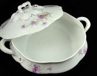 Vintage 5 Piece Royal Vienna Floral Porcelain Tea Set  