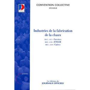  industries de la fabrication de la chaux (9782110760937 