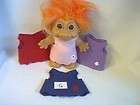 LOT OF 4 FELT TROLL DOLL CLOTHES OUTFITS FOR 7 SIZE TROLLS (G)