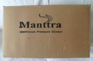 Manttra 4 Quarts Aluminum Pressure Cooker NIB  