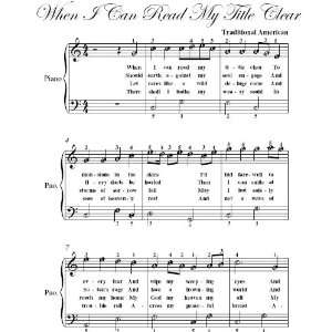   Can Read My Title Clear Easy Piano Sheet Music Christian Books