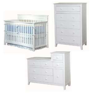  Eastland 3 Piece Collection w/ Combo Unit and 5 Drawer 