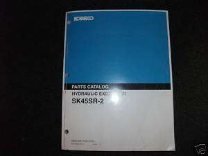 Kobelco SK45SR 2 Excavator Parts Manual  