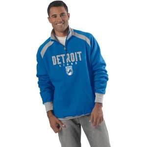  G III Detroit Lions Quarter Zip Sweatshirt XX Large 
