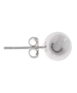 Sterling Silver Ball Stud Earring Set (6 mm   10 mm)  