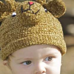 Crochet Chenille Reindeer Toddler Hat (Indonesia)  