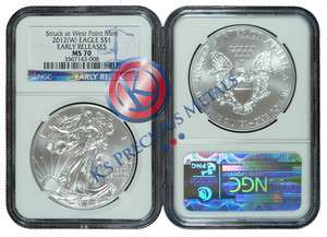   American Silver Eagle $1 NGC MS70 MS 70 Early Releases (Blue Label