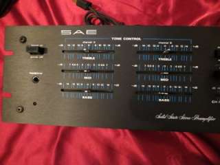   Preamplifier SAE 3000. Works but is missing the knobs and one button