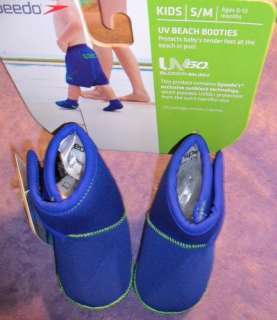   UV50+ Beach Pool Water Booties Shoes Infants S/M 6 12 m Blue  