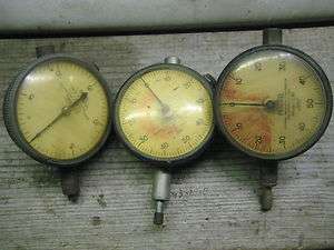   dial gauges C81 .001 (2) & C5M .0005 (1) thickness depth  