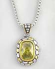 Brass Rhodium Blue Topaz CZ Necklace Designer Inspired items in Select 
