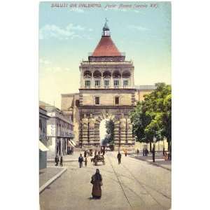  1910 Vintage Postcard Porta Nuova Palermo Italy 