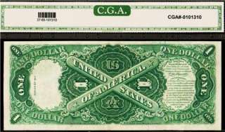 Consecutive CGA Graded Gem 65, Fr#37 1917 $1 Legal Tender Key 