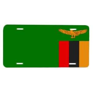 Zambia Zambian Flag License Plate