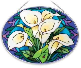 Stained Glass CALLA LILY Suncatcher  