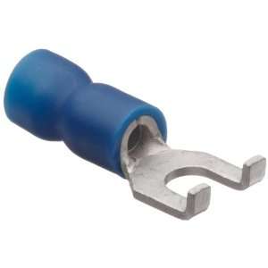 Morris Products 11770 Flange Spade Terminal, Vinyl Insulated, Blue, 16 