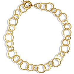 Goldtone 36 inch Monde Chain Necklace  