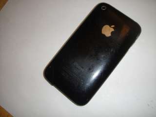 APPLE IPHONE 3G 8GB BLACK AT&T CELL PHONE   AS IS BROKEN 607375045287 