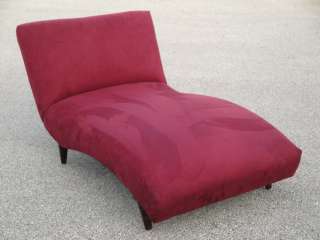 Milo Baughman Style Mod Lounge Chair / Chaise * MicroSuede  