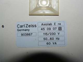 Microscope Carl Zeiss Axiolab E re  