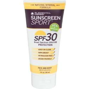  Elemental Herbs Sunscreen Sport SPF 30 Beauty