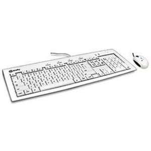  Ice White USB iKey Slim Keyboard And Mouse Combo For Mac 