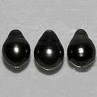   cultured baroque shape full drilled 3 pearls 14 mm x 11 mm 29.46ct
