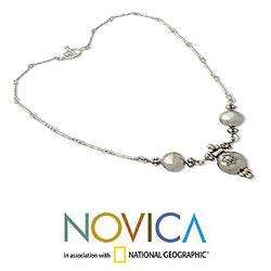   Sterling Silver Trinity Cross Necklace (Indonesia)  