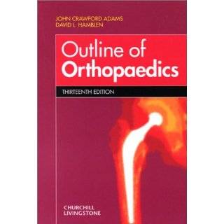 Adamss Outline of Orthopaedics 9780702030604  Books