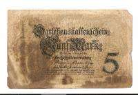 GERMANY 5 MARK 1914 BANK NOTE BANKNOTE  
