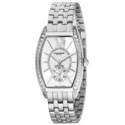   Womens Diamond Swiss Quartz Tonneau Bracelet Watch  