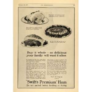   Premium Ham Dishes No Parboil WWI   Original Print Ad