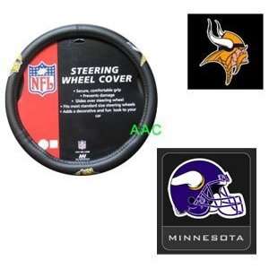 Piece Minnesota Vikings Automotive Interior Gift Set   One Official 
