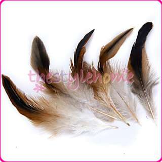 50pc Natural Rooster Feathers DIY Hat Fascinator Making  