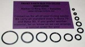 Smart Parts Max Flo Inline Reg O ring Kit Paintball x2  