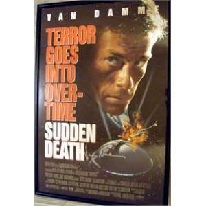  Jean Claude Van Damme autographed Sudden Death Movie 