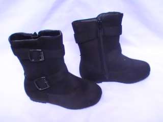 Girl Suede Boots w/two Buckels (ONLYY3) TODDLER  