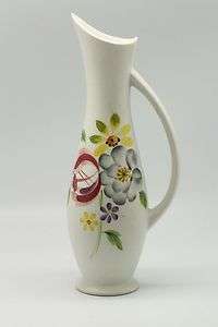 Radford England Hand Painted Floral Vase with Handle ESA  