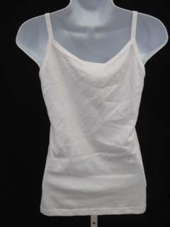 ANNA SUI White Embellished Tank Top Shirt Sz M  
