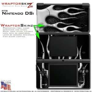  Nintendo DSi Skin Metal Flames Chrome WraptorSkinz Skins (DSi 