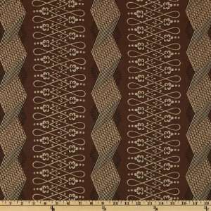   Wide Hearthstone Loops Brown Fabric By The Yard Arts, Crafts & Sewing