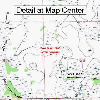   Map   Fort Drum SW, Florida (Folded/Waterproof)