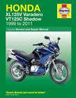 Honda XL125 Varedero VT125 Shadow 1999 2011 Haynes Manual 4899 NEW