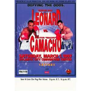  Sugar Ray Leonard vs. Hector Camacho Movie Poster (11 x 17 