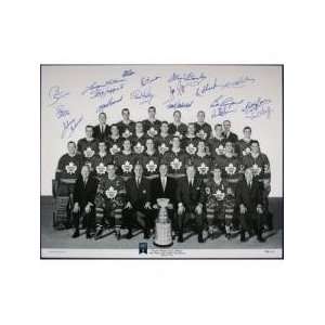   Toronto Maple Leafs Autographed 16X20 Lithograph Sports Collectibles