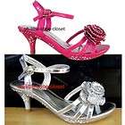   Pageant Crowning Girls Dance Sandal Shoes Girl Size 9, 10, 11, 12