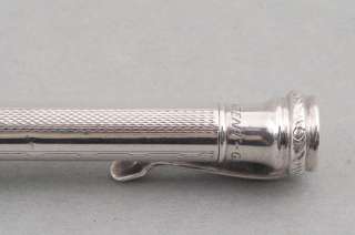 Vintage solid silver 900 pocket size mechanical pencil Patent G.F.