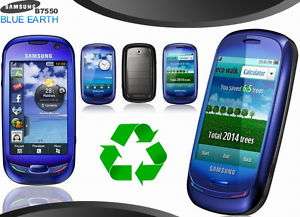 New Samsung S7550 Blue Earth 3G Phone WIFI GPS 3.15MP  