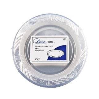  7 Clear Plastic Disposable Plates 50ct.