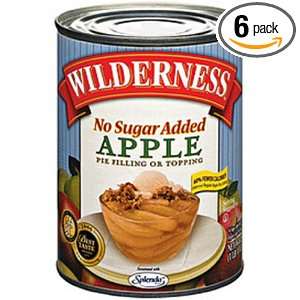 Wilderness No Sugar Added Apple Pie Filling and Topping, 20 Ounce 